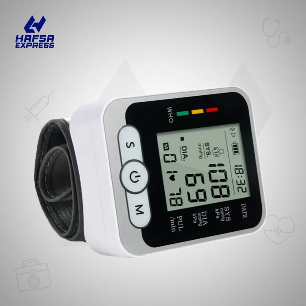 Automatic Digital Wrist type Blood Pressure Monitor bp machine with Heart Rate Monitor Rak-189-image